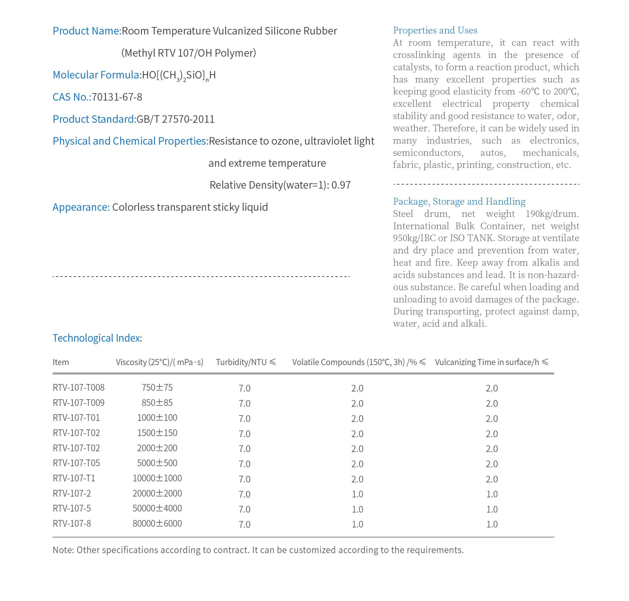 室温硫化甲基锡橡胶-Room Temperature Vulcanized Silicone Rubber(OH Polymer).png